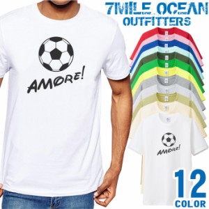 メンズ Tシャツ 半袖 プリント アメカジ 大きいサイズ 7MILE OCEAN サッカー スポーツ