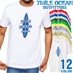 メンズ Tシャツ 半袖 プリント アメカジ 大きいサイズ 7MILE OCEAN サーフィン