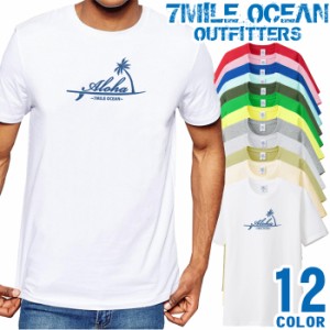メンズ Tシャツ 半袖 プリント アメカジ 大きいサイズ 7MILE OCEAN サーフィン ロゴ