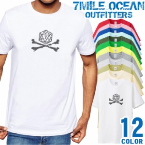 メンズ Tシャツ 半袖 プリント アメカジ 大きいサイズ 7MILE OCEAN スカル