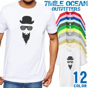 メンズ Tシャツ 半袖 プリント アメカジ 大きいサイズ 7MILE OCEAN おもしろ