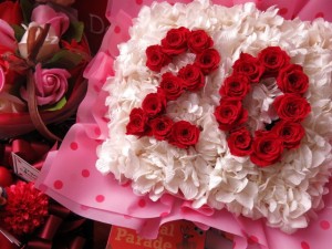 米寿祝い 花束風 数字 88入りプリザーブドフラワー あなたのご希望の数字（２ケタ）お作り致します　◆誕生日プレゼント・記念日