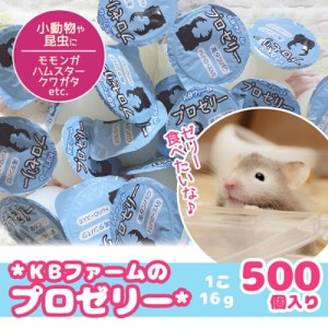 KBファーム プロゼリー 16g 500個 バナナ味 昆虫ゼリー 小動物