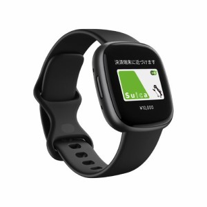 【新品】Fitbit VERSA 4 スマートウォッチ BLACK GRAPHITE ALUMINU