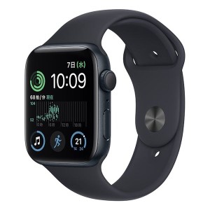 【安心！当社1ヶ月保証付き】【整備済品】Apple Watch SE 第2世代 GPSモデル 44mm MNK03J/A ミッドナイトアルミニウムケースとミッドナイ