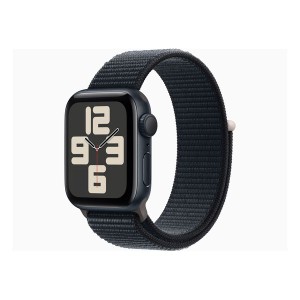 【新古品】Apple Watch SE 第2世代 GPSモデル 40mmミッドナイトアルミニウムケースとミッドナイトスポーツループ MRE03J/A