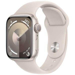 【新古品】Apple Watch Series 9 GPSモデル 41mm MR8T3J/A スターライトスポーツバンド S/M