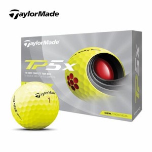 【新品】Taylor Made  テーラーメイド ゴルフボール New TP5x イエロー 21