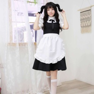 黒色 アイドル風 メイド服 コスプレ衣装