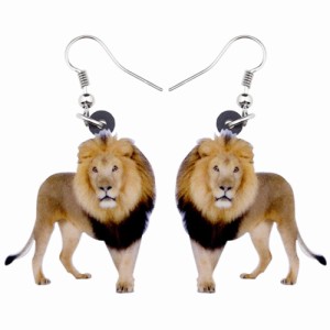 ライオン リアルステンレスピアス/1個販売 20G 20ゲージ 百獣の王 獅子 レオ アニマル 動物 可愛い 人気 おもしろ オモシロ サージカルス