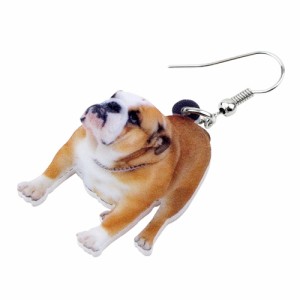 ブルドッグ リアルステンレスピアス/1個販売 20G 20ゲージ イヌ 犬 ドッグ アニマル 動物 可愛い 人気 おもしろ オモシロ サージカルステ