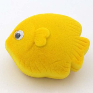 トロピカルフィッシュギフトケース 黄色 イエロー 熱帯魚 サカナ 魚 おもしろ ラッピングボックス 指輪 リング ピアス イヤリング ネック