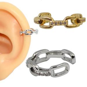 クリスタルチェーンイヤーカフ 1個販売 シルバー 銀色 ゴールド 金色 パヴェ クリスタル おしゃれ 人気 メンズ レディース イヤリング はの通販はau Pay マーケット ボディピアス専門店グリーンピアッシング 商品ロットナンバー