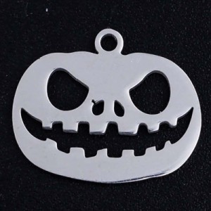 ジャックランタンステンレスパーツ 1個販売 南瓜 かぼちゃ カボチャ パンプキン ハロウィーン オバケ お化け ゴースト チャームパーツ メ