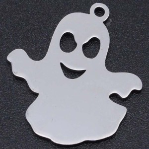 ゴーストステンレスパーツ 1個販売 ハロウィーン ハロウィン 幽霊 お化け オバケ 怖い お化け屋敷 亡霊 おばけ 面白い 可愛い チャームパ