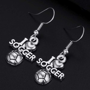 アイラブサッカー ステンレスピアス/1個販売 片耳分 サージカルステンレス316L メンズ レディース フックピアス 20G 20ゲージ 20g 人気 