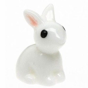 ラビットバニーアクリルパーツ (15mmx12mm) 1個販売 うさぎ ウサギ 卯年 兎 兔 アニマル 動物 かわいい 可愛い アクセサリー スマホケー