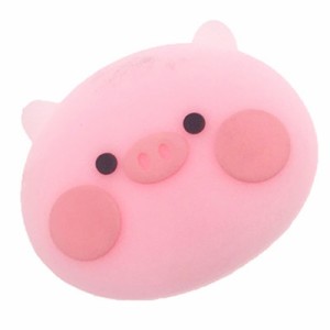ソフトピッグフェイスラバーパーツ 1個 アニマル 動物 豚 ブタ ぶた 可愛い かわいい フラット 平ら ピンク ユニーク 面白い ピアス 貼り