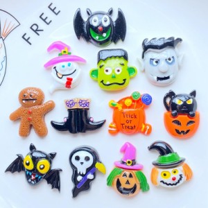 ハロウィンゴースト アクリルパーツ 1個 ハロウィーン ジャックランタン 死神 ドラキュラ バンパイア 可愛い かわいい  カボーション メ