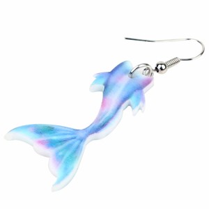 マーメイドフィッシュテイル リアルステンレスピアス/1個販売 20G 20ゲージ 人魚 妖精 魚 尻尾 しっぽ テール マーメード おとぎ話 おも