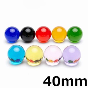 [大きさ 40mm 4cm] クリスタルガラスボール ディスプレイ（クリア/透明） 1個販売 ショーケース イミテーション 飾り 水晶風 球体 雑貨 