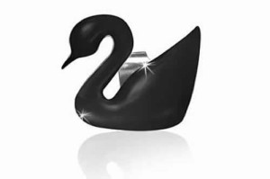 ブラックスワンステンレスピアス 1個販売 黒い白鳥 鳥 バード 20G 20ゲージ サージカルステンレス メンズ レディース キャッチピアス 軟