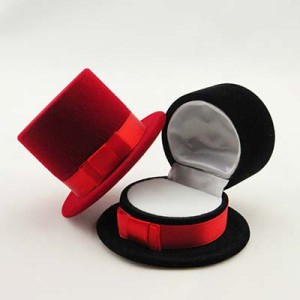 シルクハットギフトケース 帽子 紳士 おもしろ ラッピングボックス 指輪 リング ピアス イヤリング ネックレス 贈り物 店舗用 業務用 個