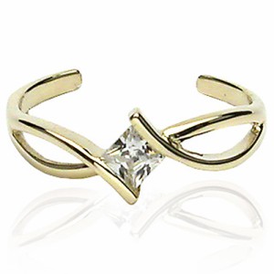10金ダイアナトゥリング K10 10金リング 本物の金の指輪 プレゼント 高級 足の指輪 トーリング 足のリング ピンキーリング フリーサイズ 