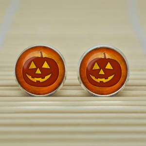 ハロウィンピアス（ジャックランタン）/1個販売 メンズ レディース ペア かぼちゃ パンプキン おもしろ キャッチピアス おもしろ 面白い 