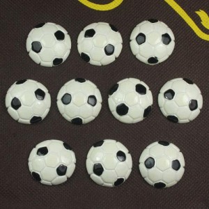 サッカーボールアクリルパーツ/1個販売 スポーツ おもしろ ユニーク 面白い 個性的 ピアス パーツ プラスチック イヤリング 貼り付け マ