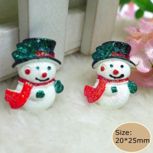 雪ダルマ アクリルパーツ/1個販売 ユキダルマ おもしろ ユニーク 面白い 個性的 アクセサリー ピアス パーツ プラスティック イヤリング 