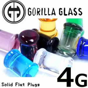 [ 4G GORILLA GLASS ボディピアス ] ゴリラグラスプラグ 4ゲージ（Simple Plug シンプルプラグ（ダブルフレア）） 4ga ゴリラグラスジュ