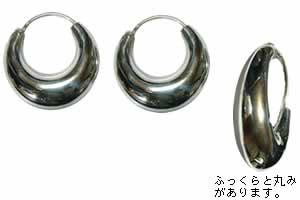 アリーナリングピアス/1ペア 両耳 外径24mm フープピアス シルバー925 耳たぶ 軟骨 20G 20ゲージスリム 細い シルバーピアス 高級 銀の純