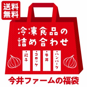 お取り寄せ 淡路島産 たまねぎ #冷凍食品詰め合わせ福袋# (ハンバ−グ 牛丼 コロッケ 餃子) 福袋 送料無料 今井ファーム 国産 安心安全 