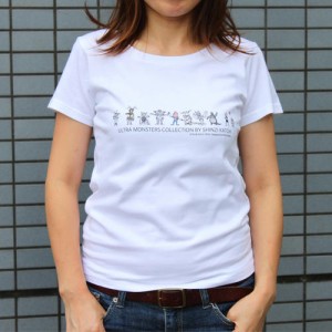 Shinzi Katoh シンジカトウ 【Tシャツ レディースM ULTWH2006】（ティーシャツ シャツ 半そで ウルトラマン うるとらまん　怪獣 レディー