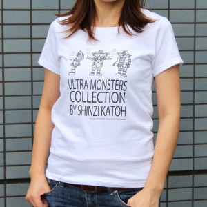 Shinzi Katoh シンジカトウ 【Tシャツ レディースM ULTWH1999】（ティーシャツ シャツ 半そで ウルトラマン うるとらまん　怪獣 レディー