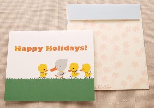 Shinzi Katoh シンジカトウ 【カードダックリング happy holiday】(グリーティング メッセージ 手紙 キャラクター かわいい 寄せ書き)