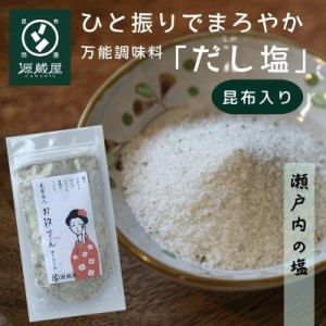 [単品] 昆布美人お汐さん 165g だし塩 万能調味料 昆布入り焼塩 瀬戸内の釜炊き塩