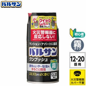 殺虫剤 殺虫器 バルサン くん煙剤 燻煙剤 ワンプッシュ 霧タイプ【12-20畳用】レック