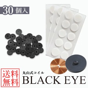 【一般医療機器】丸山式コイル ブラックアイ 30個 (送料無料) 丸山修寛先生監修 炭コイル 電磁波 対策 防止 丸山式コイル ブラックアイ 