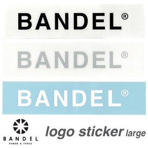 【正規販売店】バンデル スタンダードロゴカッティングステッカー ラージ (メール便送料無料) BANDEL logo sticker 黒 白 シルバー stand