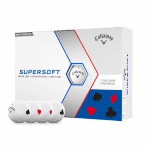 【送料無料】2023 キャロウェイ SUPERSOFT トランプ柄 ゴルフボール 1ダース (12球入り) US仕様 Callaway SUITS スーパーソフト スート