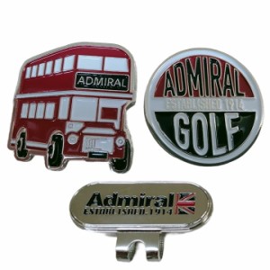 Admiral Golf アドミラルゴルフ ツイン マーカー ADMG2AM4-40 レッド 日本仕様【メール便に変更できます】