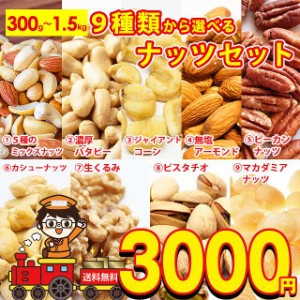 送料無料 9種から 選べる ナッツ 5種の ミックスナッツ 1.5kg 濃厚 バターピーナッツ 1.5kg ジャイアントコーン 1kg アーモンド 1kg ピー