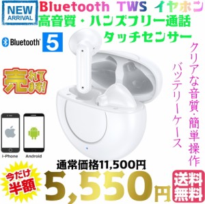 【送料無料・税込み】最新 TB-i18 v2.0 ワイヤレス イヤホン Bluetooth 5.0 無線 話題の 完全 無線 TWS 充電 ケース ハンズフリー 通話 