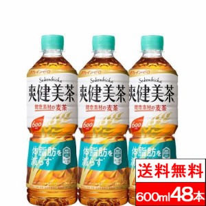 全国配送対応 送料無料 コカ・コーラ  爽健美茶 健康素材の麦茶 600ml PET 48本 機能性表示食品届出番号：B240 お茶 夏 ペットボトル ま