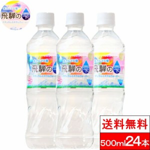 送料無料 1ケース 北アルプス発 天然水 ミネラルウォーター 飛騨の雫 500ml 24本 お水 みず ナチュラルミネラルウォーター 軟水 国産 ペ