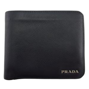 未使用品 プラダ 二つ折り財布 NERO PRADA プラダ 長財布 日本未発売 2MV836 メンズ 2つ折り