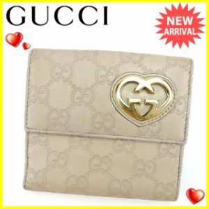 グッチ GUCCI Wホック財布 財布 小物 サイフ 二つ折り財布 レディース グッチシマ 【中古】 L1167の通販はWowma!（ワウマ