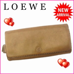 ロエベ 長財布 ファスナー 二つ折り ミニタッセル付き アナグラム LOEWE 中古の通販はau PAY マーケット - ブランドデポ